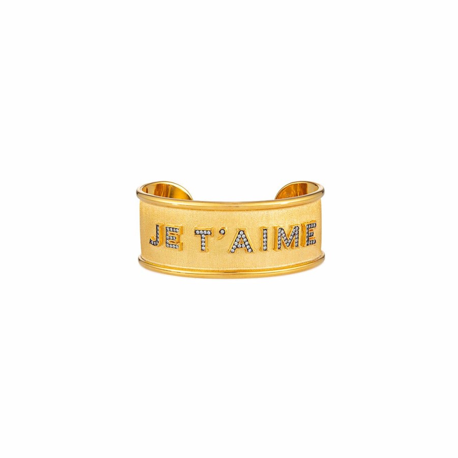 Women'S Jewellery BEGUM KHAN  | Je T'Aime Cuff Crystal